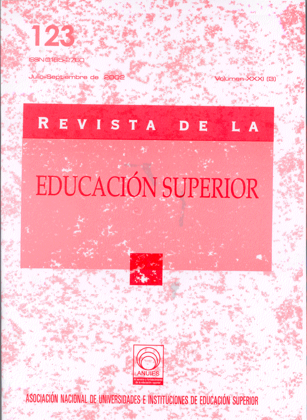 119. PORTADA DE LA REVISTA DE LA EDUCACIÓN SUPERIOR